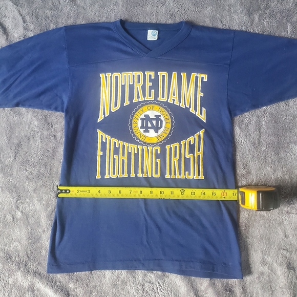Vintage 1980s UNIVERSTY NORTE DAME FIGHTING IRISH T-Shirt , M, Football 1980s - Picture 8 of 12